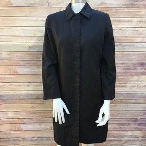 Kenneth Cole Long Black Jacket Coat Size Medium